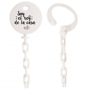 Cadena de chupete Frase F110  Rosa 2