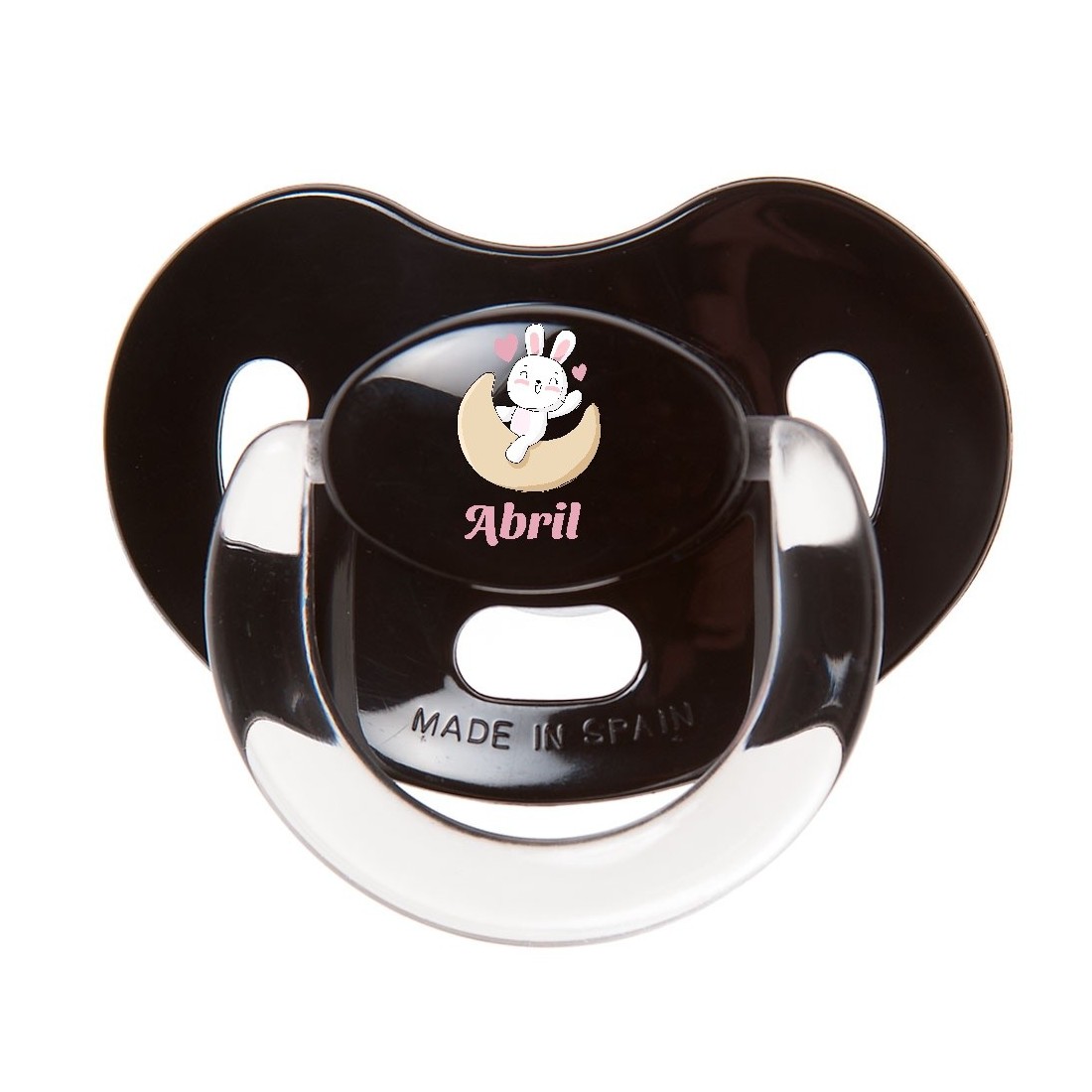 Chupete Personalizado a Color Conejo Rosa